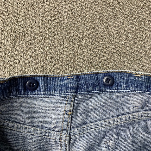 Wrangler Mens Jeans Size 34X30 Blue Denim Brushed‎ Rugged Straight Leg Pockets - Picture 9 of 16